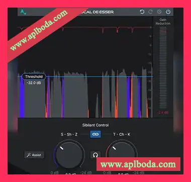 [人工智能人声嘶嘶声控制齿音消除插件]Antares Vocal De-Esser v1.0 [MacOSX]（52Mb）