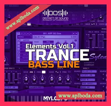 [Ableton模板Sylenth1预置前卫迷幻恍惚舞曲]District Of Sound Trance Bass Line Elements Vol.1（25Mb）