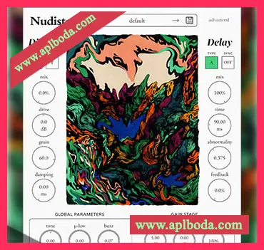 [失真效果器插件]Nudist Audio Nudistort v1.2.5 [WiN, MacOSX]（50Mb）