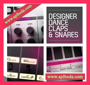 [前卫科技电子舞曲军滚拍手采样]RV samplepacks Designer Dance Claps Snares and Stax [WAV]（75Mb）