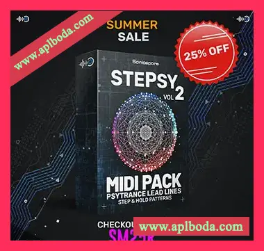 [迷幻恍惚舞曲采样Vital预置]Sonicspore STEPSY Vol.2 Psytrance Lead Lines（10Mb）