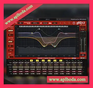 [均衡器插件]TBProAudio gEQ12 v3.1.3  v3.1.3 [WiN, MacOSX]（7Mb）