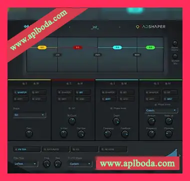 [多频带失真插件]Ghosthack Quadshaper v1.0.0 [WiN]（6Mb）