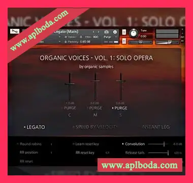 [独奏歌剧人声音源]Organic Samples Organic Voices Volume 1 Solo Opera v1.1 [KONTAKT]（1.56Gb）