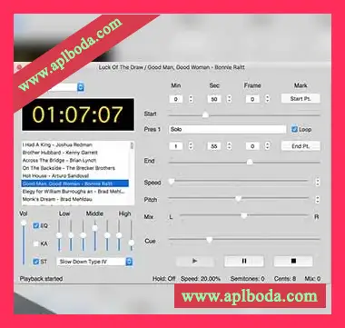 [音乐速度调节慢放工具]Roni Music Amazing Slow Downer v3.6.6  v4.0.4 [WiN, MacOSX]（23Mb）