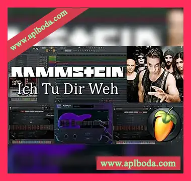[FL工程模板摇滚金属]RE Music Rammstein Ich Tu Dir Weh FLP MIDI Files + HQ WAV（67Mb）