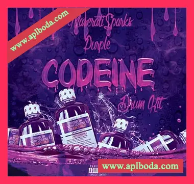 [嘻哈说唱陷阱鼓旋律采样]Maserati Sparks Purple Codeine Drum and Melody Kit [WAV]（36Mb）