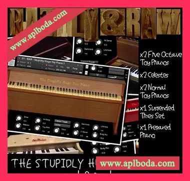 [趣味玩具钢琴音源]Rattly And Raw The Stupidly Huge Toy Pianos And Friends [KONTAKT]（1.37Gb）
