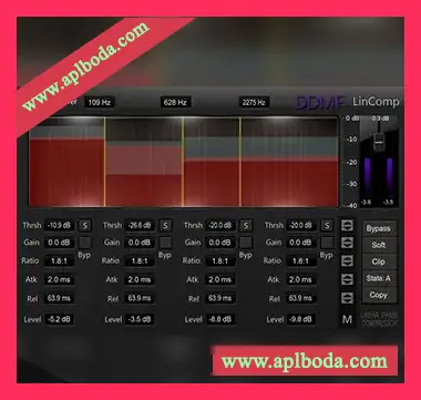 [线性相位多波段压缩器]DDMF LinComp v1.0.6 [WiN]（4Mb）