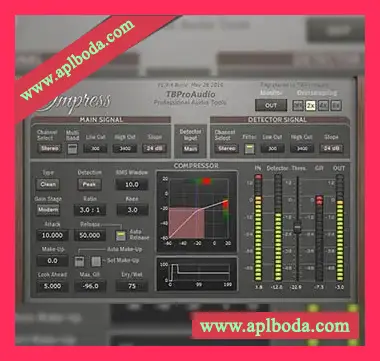 [立体声压缩器侧链]TBProAudio Impress v1.9.9 Incl Cracked and Keygen-R2R（4Mb）