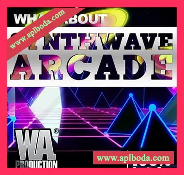 [Retro怀旧合成器浪潮素材+血清预置+Ableton工程模板]WA Production Synthwave Arcade [WAV, MiDi]（1.76Gb）