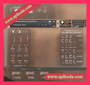 [大键琴音源]Sound Dust Tiny Binaural Harpsichord³ [KONTAKT]（139Mb）