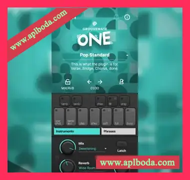 [流行乐律动打击乐音源插件]UJAM Groovemate ONE v1.2.0 [WiN]（80Mb）