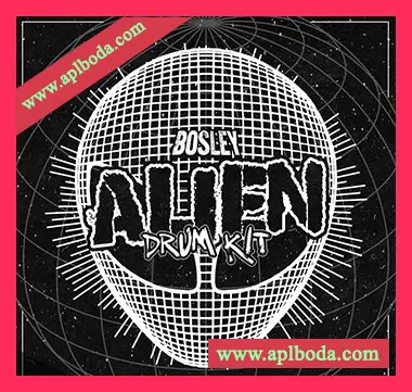 [流行嘻哈陷阱鼓组素材Looperator预置]BOSLEY Alien Drum Kit [WAV, MiDi]（13Mb）