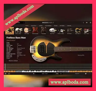 [建模贝斯音源插件]IK Multimedia MODO BASS 2 v2.0.4 [WiN]（164Mb）