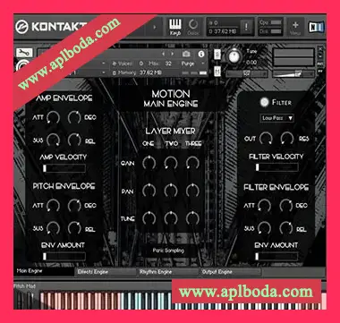 [电影预告片节奏配乐音源]Paris Sampling Motion Cinematic Grooves [KONTAKT]（2.07Gb）