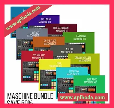 [Maschine扩展嘻哈]Yurt Rock MASCHINE Drum Kit Bundle（139Mb）