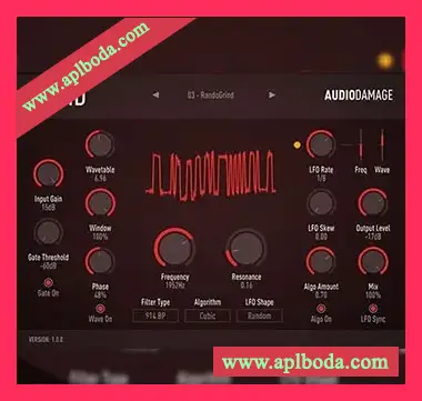 [失真瑞士军刀 Grind 插件]Audio Damage AD035 Grind v1.1 [WiN, MacOSX]（17Mb）