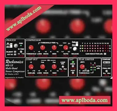 [多段立体声母带压缩限制器插件]Raising Jake Studios MB-3X v2.1.1 [WiN, MacOSX]（18Mb）