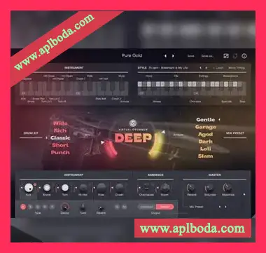 [虚拟鼓手60年代70年代氛围灵魂鼓手]UJAM Virtual Drummer Deep v2.4.1 Fixed [WiN]（3.71Gb）