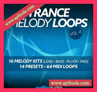 [迷幻舞曲素材Spire预置Sylenth1预置]Baltic Audio Trance Melody Loops Vol 4 [WAV, MiDi]（546Mb）