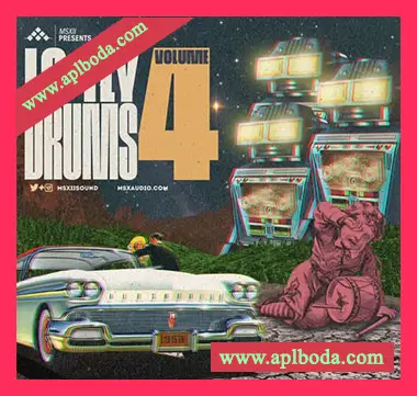 [低保真嘻哈说唱鼓组采样]MSXII Sound Design Lo-Fly Drums Vol.4 [WAV]（11Mb）