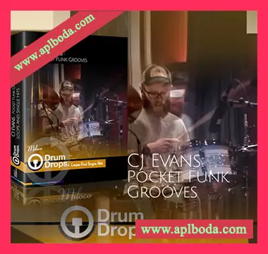 [Funk放克采样]DrumDrops CJ Evans Pocket Funk Vol.1 Loops and Hits Pack [WAV]（1.31Gb）