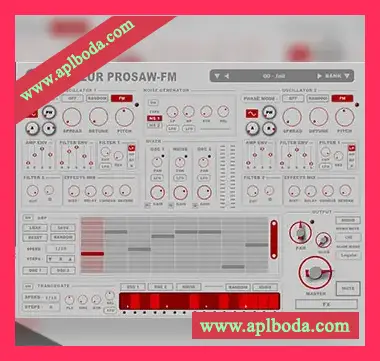 [FM合成超级锯齿波合成器插件]Psytrance Plugins Samplur PROSAW-FM v1.0 [WiN]（9Mb）