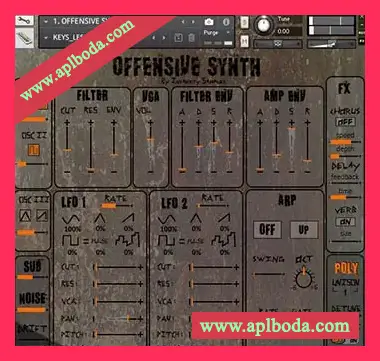 [合成器音源]Insanity Samples Offensive Synth [KONTAKT]（1.44Gb）