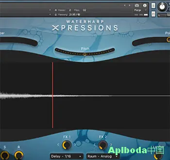 [电影独特乐器效果音景音源]Sample Logic Waterharp Xpressions [KONTAKT]（2.81Gb）
