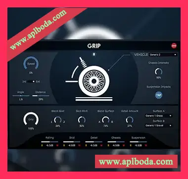 [动态车辆轮胎底盘声音设计工具]Boom Library Grip v1.0.7 [WiN]（496Mb）