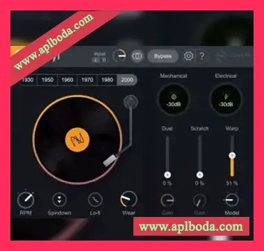 [老唱片模拟声音效果插件]iZotope Vinyl v1.12.1.275 [MacOSX]（101Mb）
