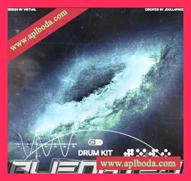 [嘻哈陷阱鼓组素材FL预置FL工程模板]JDOLLAPROD ALIENATED Drumkit [WAV, MiDi]（82Mb）