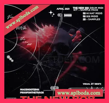 [陷阱鼓组808素材]macshooter49 The New 808 Drum Midi + Sample Pack [WAV, MiDi]（87Mb）
