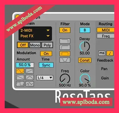[Max for Live]Sonic Bloom ResoTaps by Max for Cats（439Kb）
