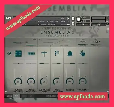 [影视综合打击乐音源]Cinematique Instruments Ensemblia 2 Percussive [KONTAKT]（1.08Gb）