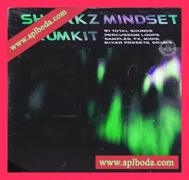 [Trap陷阱鼓组素材FL混音预置]Shxrkz Mindset Drumkit [WAV, MiDi]（75Mb）