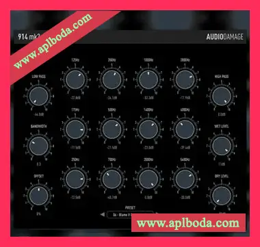 [固定滤波器组模块]Audio Damage AD041 914 Mk 2 Fixed Filter Bank v2.1.0 RETAiL [WiN, MacOSX, LiNUX]（42Mb）