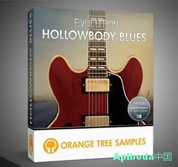 [布鲁斯电吉他音源]Orange Tree Samples Evolution Hollowbody Blues v1.3.0 [KONTAKT]（4.95Gb）