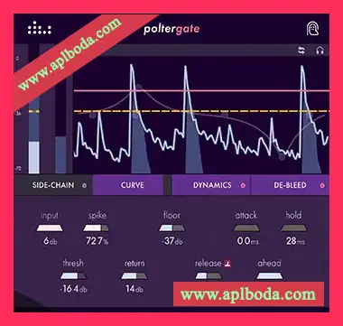 [限制门控瞬态整形器插件]Denise Audio poltergate v1.1.0 v1.0.0.2023 Regged [WiN, MacOSX]（32Mb）