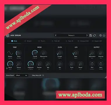 [合成鼓机插件]Oblivion Sound Lab Hex Drum v1.0.2 [WiN, MacOSX]（8Mb）
