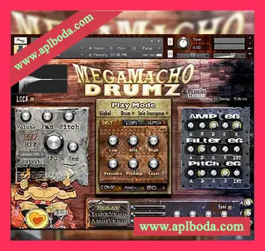 [舞曲节奏鼓]PlugInGuru MegaMacho Drums v1.5 [KONTAKT]（962Mb）