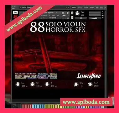 [独奏小提琴恐怖音效音源]SampleHero 88 Solo Violin Horror SFX [KONTAKT]（85Mb）