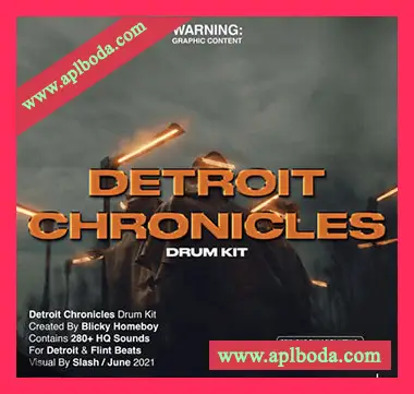 [嘻哈陷阱鼓组采样FL预置]Blicky Homeboy Detroit Chronicles Drumkit（95Mb）
