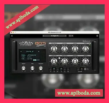 [经典混响插件]Nomad Factory 80s Spaces v2.4.0 Beta [WiN]（261Mb）
