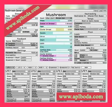 [调制合成器插件]Soundemote Mushroom Generator v1.0.0 [WiN, MacOSX]（11Mb）