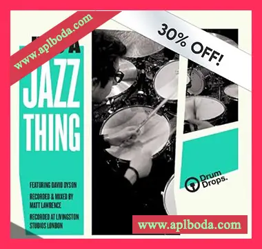 [爵士布鲁斯鼓组采样]DrumDrops Its A Jazz Thing Loops Pack [WAV, REX, AiFF]（3.14Gb）