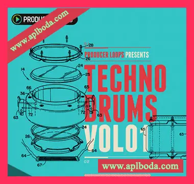 [科技浩室鼓组素材]Producer Loops Techno Drums Vol.1 [WAV, MiDi, REX]（444Mb）