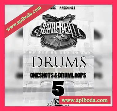 [简洁有力的鼓组采样]Scarebeatz Drums Vol 5 WAV Ni MASCHINE（481Mb）