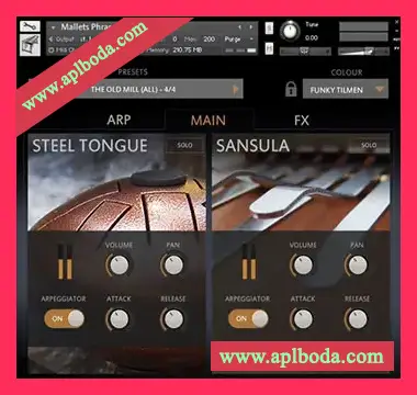 [独特乐器钢舌鼓拇指琴音源]Sonuscore Origins Vol.1 Steel Tongue and Sansula [KONTAKT]（87Mb）
